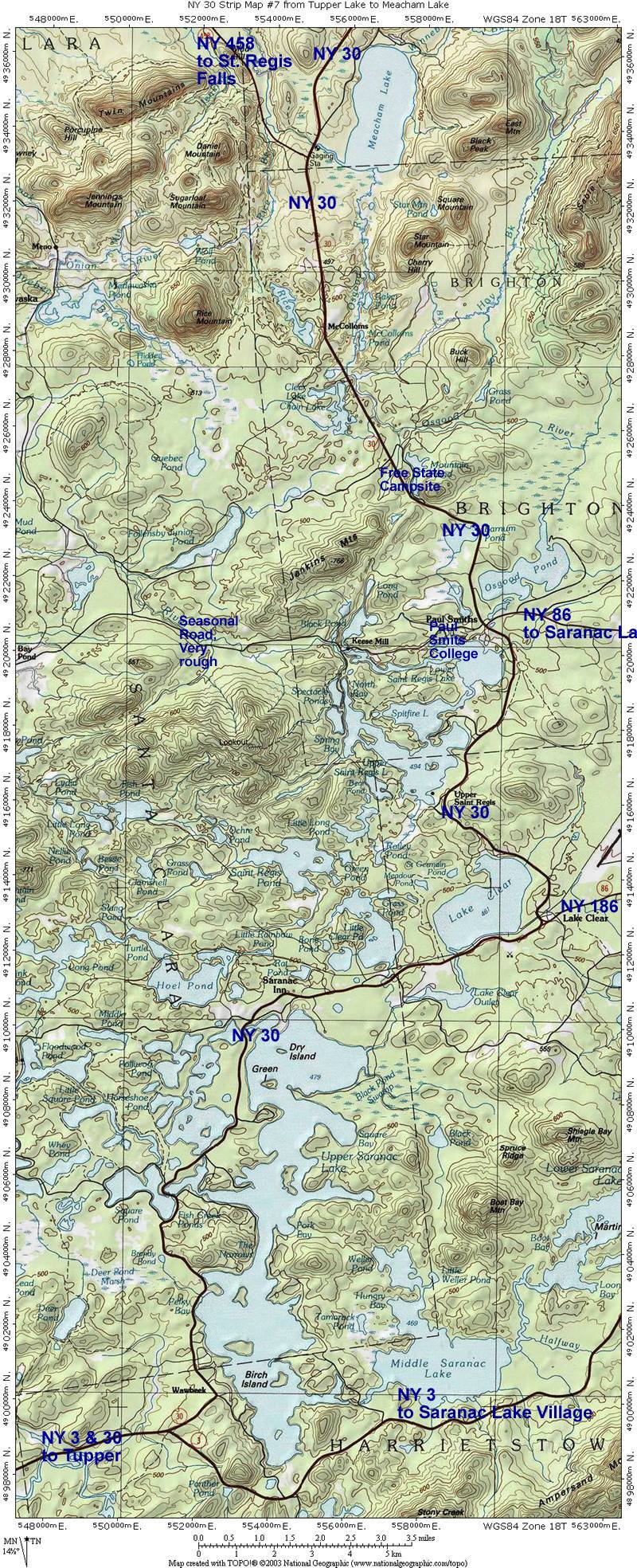 Road Map #7: from Tupper Lake to Paul Smiths College