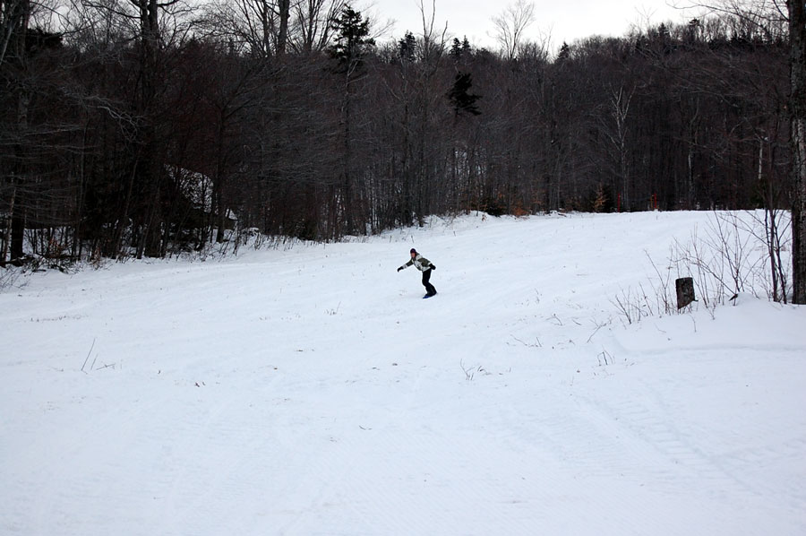 Lone Big Tupper Snowboarder