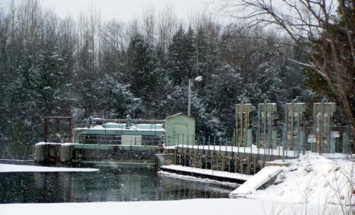 Dam in Hannawa Falls on the Raquette River